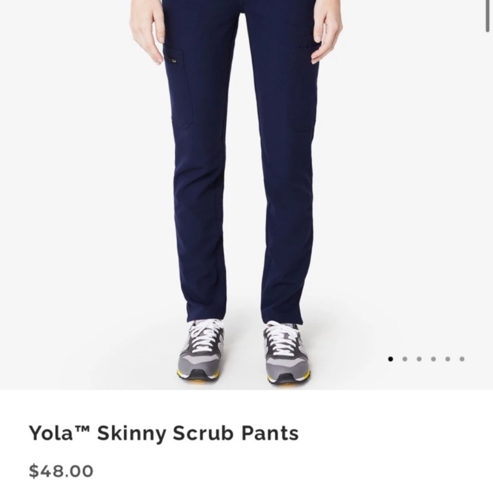 Figs skinny navy blue pants